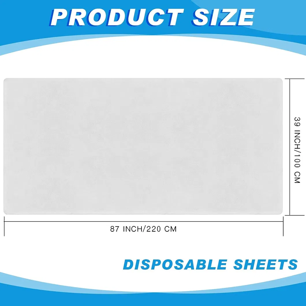 SJ Non woven Fitted Massage Table Sheets White Waterproof Disposable Bed Covers OEM Wholesale