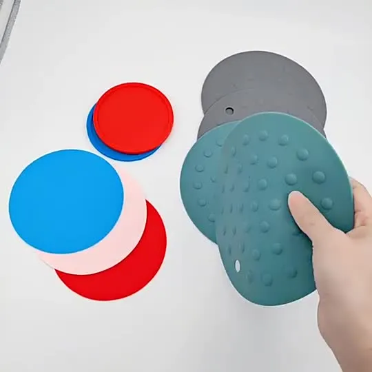 Silicone Trivet Mats Set of 2 Food Grade Silicone Food Dining Table Mat Pot Pad