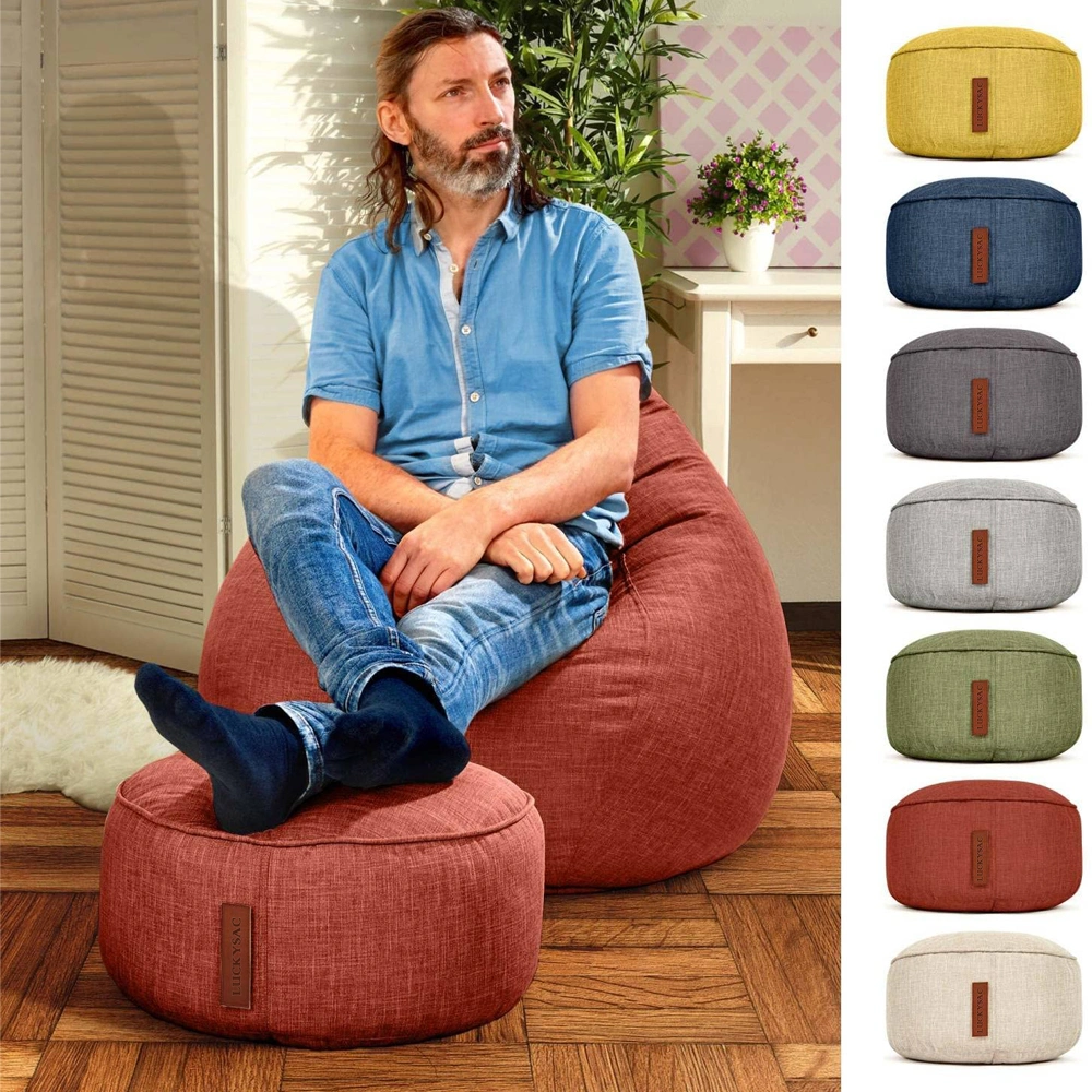 Small Beanbag Pouf (portable footstool)