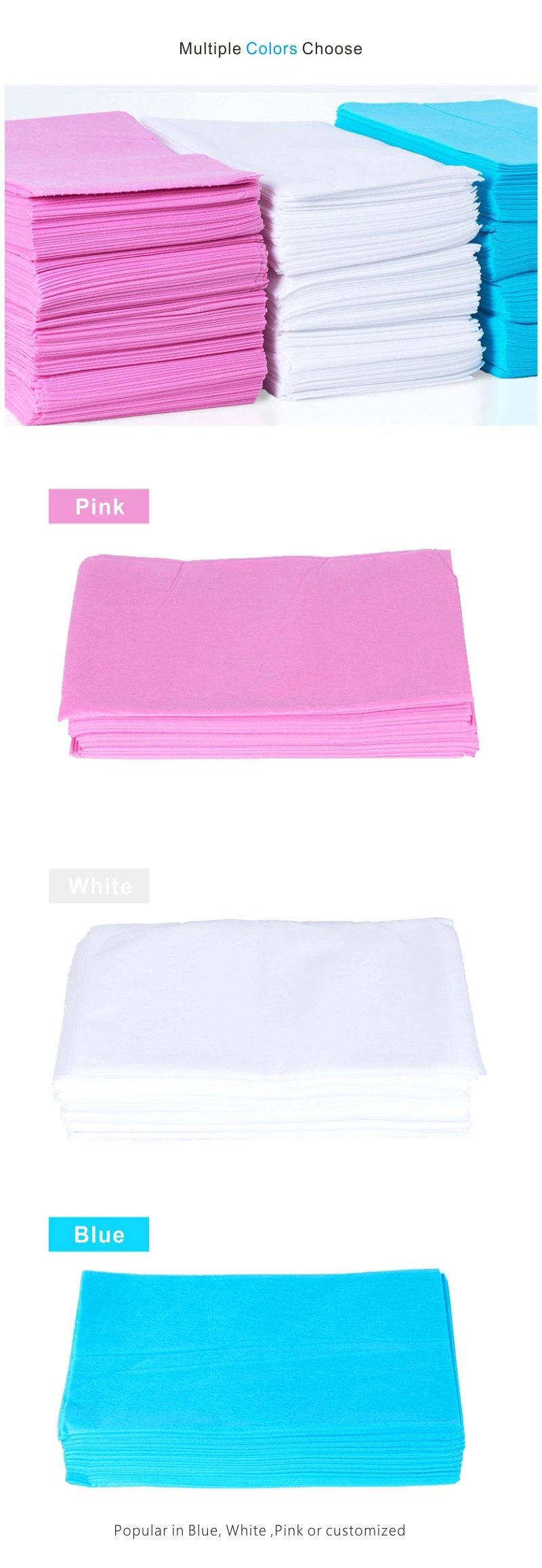 Disposable Nonwoven Examination Hospital Table Bed Cover Linen Roll
